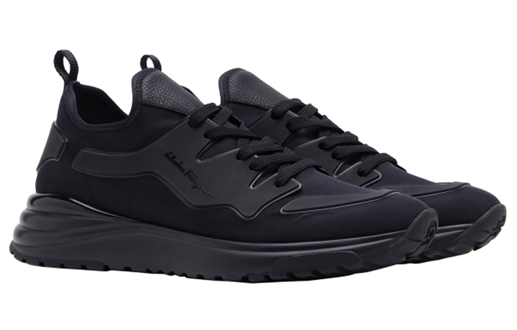FERRAGAMO Low-Top Sneaker 'Black Tech Fabric' 圖 3
