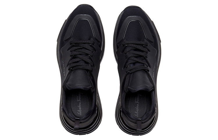 FERRAGAMO Low-Top Sneaker 'Black Tech Fabric' 圖 4