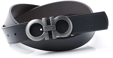 Purchase Ferragamo啞光皮帶,雙面扣,黑色,3.5公分寬 675542-0464231