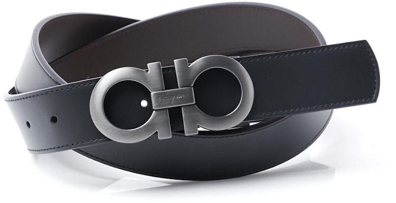 Ferragamo磨砂皮革腰带,双面扣头,黑色,宽3.5cm 675542-0464231 Purchase Ferragamo磨砂皮革腰带,双面扣头,黑色,宽3.5cm 675542-0464231