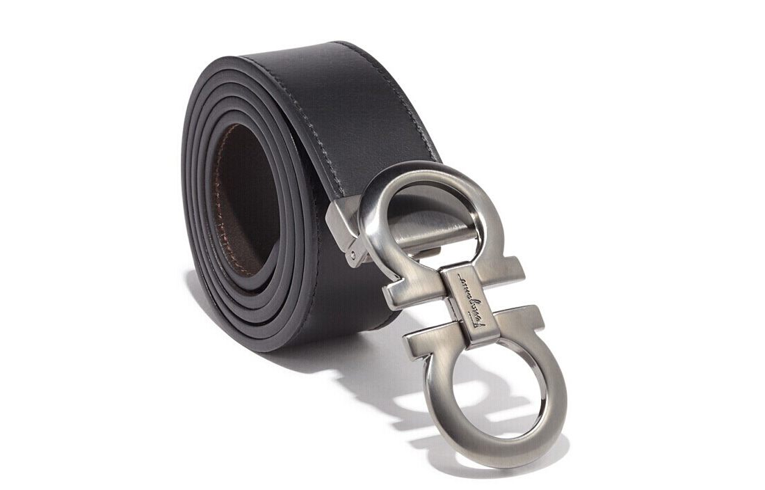 Details for Ferragamo磨砂皮革腰带，双面扣头，黑色，宽3.5cm 675542-0464231