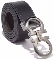 Details for Ferragamo啞光皮帶,雙面扣,黑色,3.5公分寬 675542-0464231