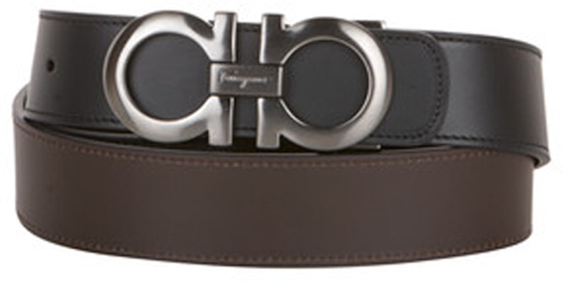 Ferragamo磨砂皮革腰带,双面扣头,黑色,宽3.5cm 675542-0464231 Cheap Ferragamo磨砂皮革腰带,双面扣头,黑色,宽3.5cm 675542-0464231