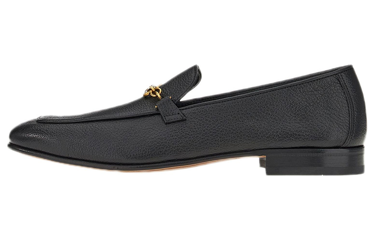 FERRAGAMO Moccasin 'Chain Black'