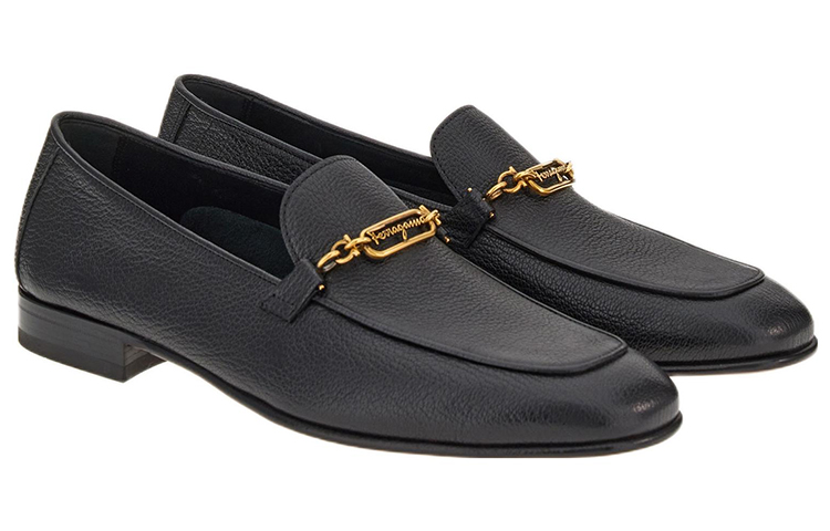 FERRAGAMO Moccasin 'Chain Black' 圖 2