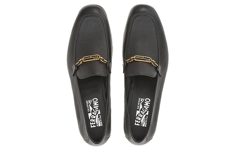 FERRAGAMO Moccasin 'Chain Black' 圖 3