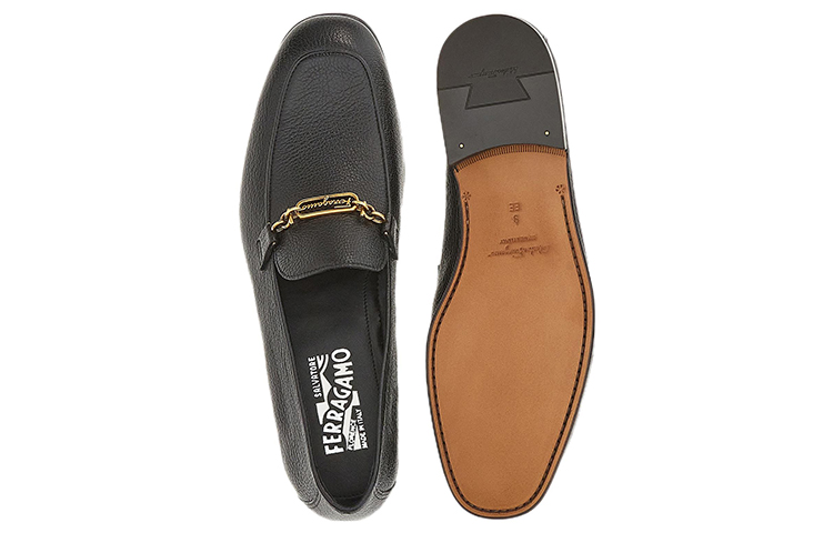 FERRAGAMO Moccasin 'Chain Black' 圖 5
