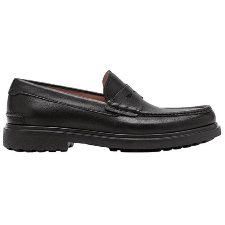 Order FERRAGAMO Moccasin 'Handcrafted Black Calfskin with Thick Rubber Sole' 020233-742243