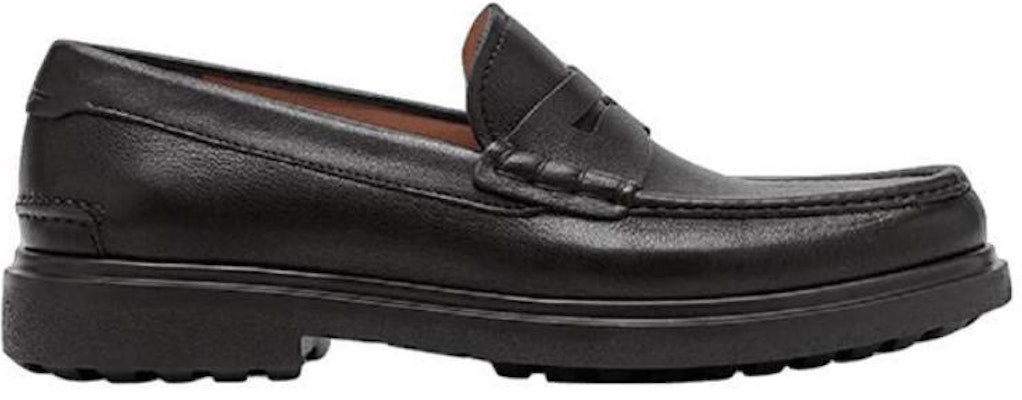 FERRAGAMO Moccasin 'Handcrafted Black Calfskin with Thick Rubber Sole' 020233-742243 Order FERRAGAMO Moccasin 'Handcrafted Black Calfskin with Thick Rubber Sole' 020233-742243