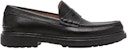 FERRAGAMO Moccasin 'Buatan Tangan Kulit Anak Lembu Hitam Tapak Getah Tebal' 020233-742243