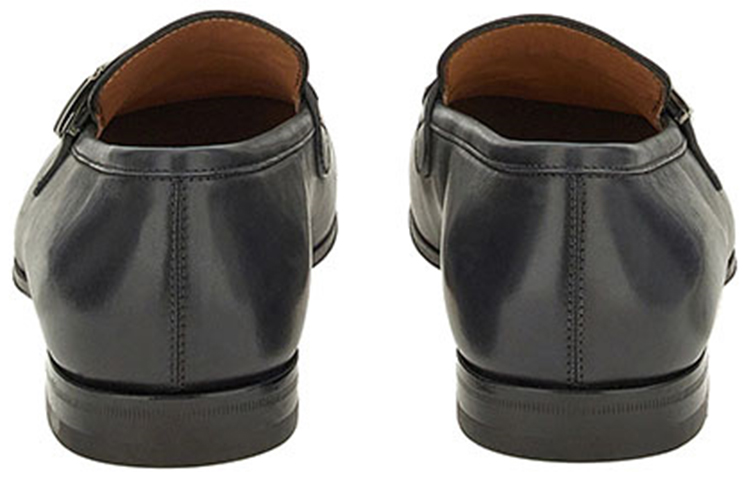 FERRAGAMO Moccasin Loafers 'Black SF Buckle' 圖 4