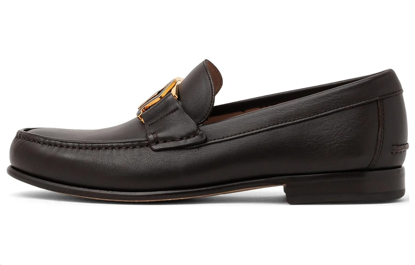 Buy FERRAGAMO Moccasin SF Buckle 'Kopi Suede' 20141-747652