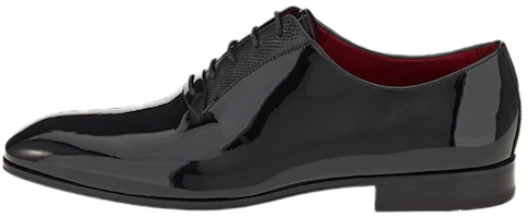 FERRAGAMO Oxford 'Black Patent Lizard Print' 021128-759948 FERRAGAMO Oxford 'Black Patent Lizard Print' 021128-759948