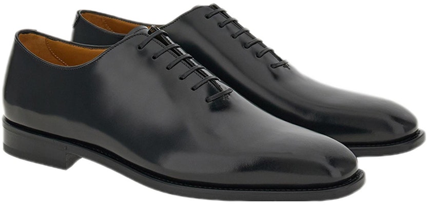 FERRAGAMO Oxford Rendah 'Kulit Hitam' 021279-760172 Order FERRAGAMO Oxford Rendah 'Kulit Hitam' 021279-760172