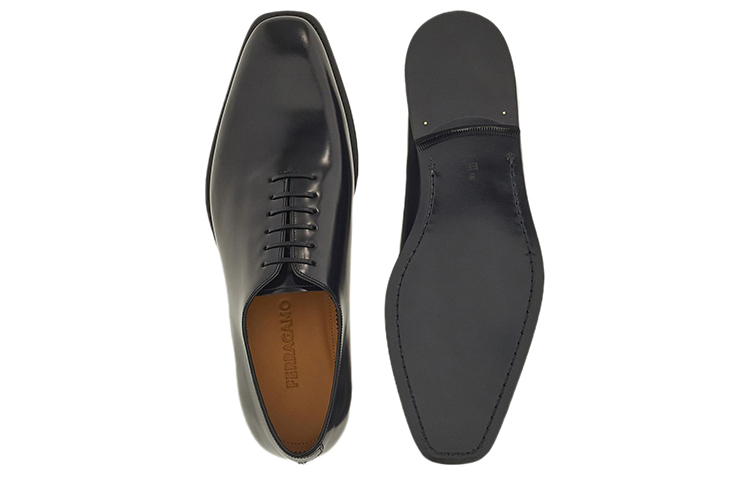 Purchase 페라가모 블랙 레더 옥스퍼드 로우 021279-760172