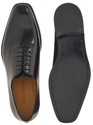 FERRAGAMO Oxford Rendah 'Kulit Hitam' 021279-760172 Purchase FERRAGAMO Oxford Rendah 'Kulit Hitam' 021279-760172