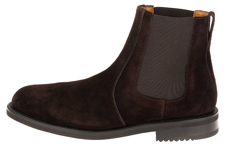 FERRAGAMO Polished Calfskin Chelsea Boots 'Coffee' 20227-745953
