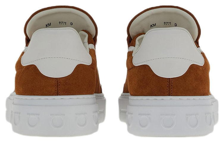 Shop FERRAGAMO Gepolijste Veterschoen ''Bruin Wit'' 02B726-757668