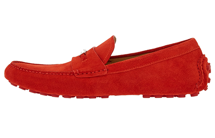 Ferragamo Red Penny Loafers Slip-On Shoes 021293 760842