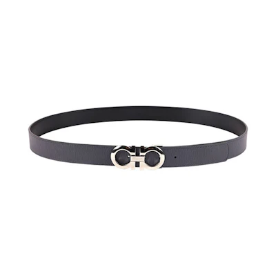 Ferragamo Reversible Adjustable Calfskin Leather Belt 3.5CM 675542-0741412