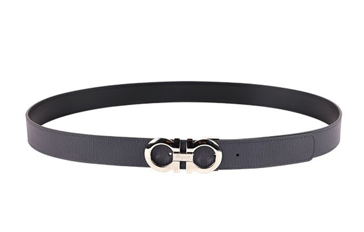 Ferragamo Reversible Adjustable Calfskin Leather Belt 3.5CM 675542-0741412 圖 2