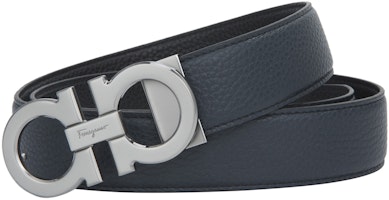 FERRAGAMO Reversible Dual-Tone Leather Belt with Adjustable Buckle 3.5cm 679710-697875 FERRAGAMO Reversible Dual-Tone Leather Belt with Adjustable Buckle 3.5cm 679710-697875