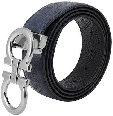 FERRAGAMO 可調式雙色雙面皮帶 3.5cm 679710-697875 Sizing FERRAGAMO 可調式雙色雙面皮帶 3.5cm 679710-697875