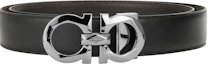 Order Cinturón FERRAGAMO Reversible Gancini de Cuero Negro 3.5cm. 67A161-725421