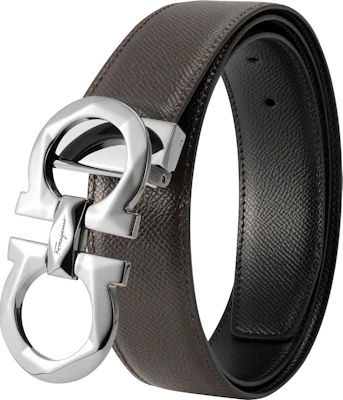 Cinturón FERRAGAMO Reversible Gancini de Cuero Negro 3.5cm. 67A161-725421 Shop Cinturón FERRAGAMO Reversible Gancini de Cuero Negro 3.5cm. 67A161-725421