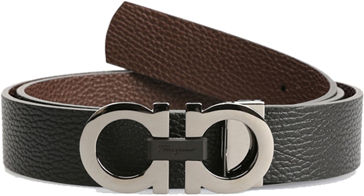 Ferragamo Tali Pinggang Kulit Boleh Balik, Hitam/Walnut, Lebar 3.5cm 678783-0476361 Buy Ferragamo Tali Pinggang Kulit Boleh Balik, Hitam/Walnut, Lebar 3.5cm 678783-0476361