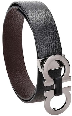 Ferragamo Tali Pinggang Kulit Boleh Balik, Hitam/Walnut, Lebar 3.5cm 678783-0476361 Purchase Ferragamo Tali Pinggang Kulit Boleh Balik, Hitam/Walnut, Lebar 3.5cm 678783-0476361