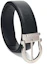 Shop Cinturón reversible Ferragamo de cuero, hebilla de pin, negro/marrón, 3.5cm 679781-0675140