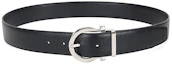 Purchase Cinturón reversible Ferragamo de cuero, hebilla de pin, negro/marrón, 3.5cm 679781-0675140
