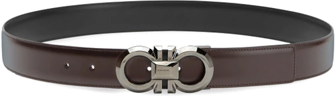 Order Ferragamo 男士雙面皮帶 棕/黑 可調節扣 3.5CM 670320-770936
