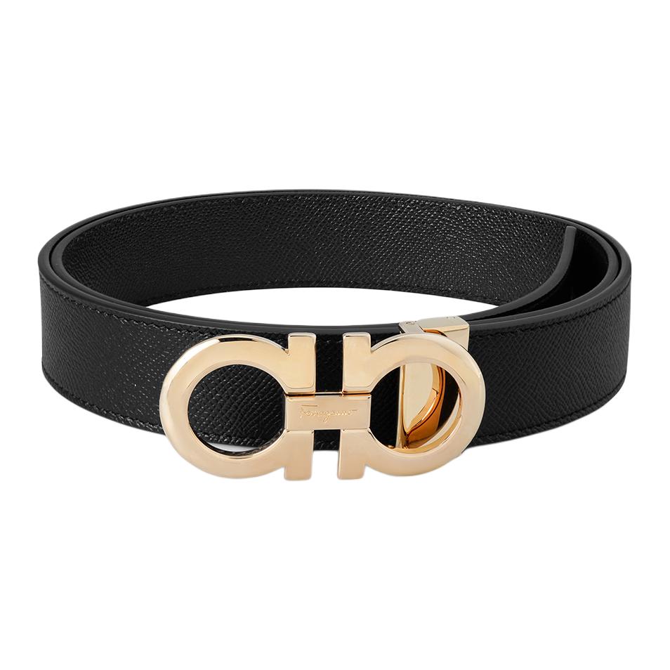 Ferragamo Reversible Leather Belt with Buckle, 3.5cm Wide 675542-0714423