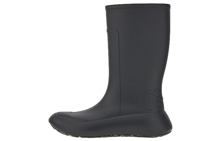 FERRAGAMO Rubber Rain Boot 'Black' 020637-999003