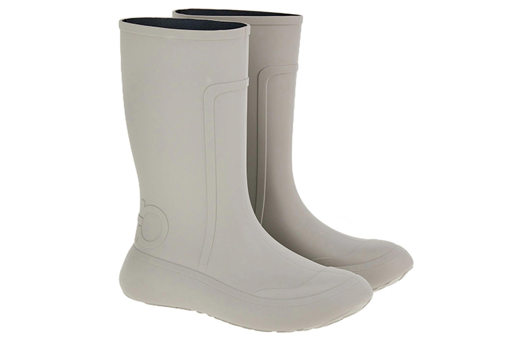 FERRAGAMO Rubber Rain Boot 'Grey' 圖 2