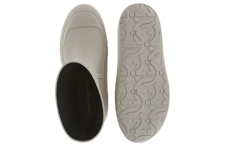 FERRAGAMO Rubber Rain Boot 'Grey' 圖 6