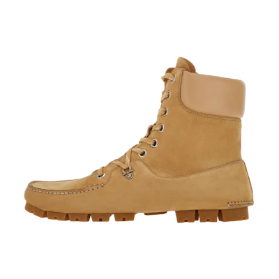 FERRAGAMO Salvatore Ankle Boot 'Beige' 'High Two-Tone Laces'