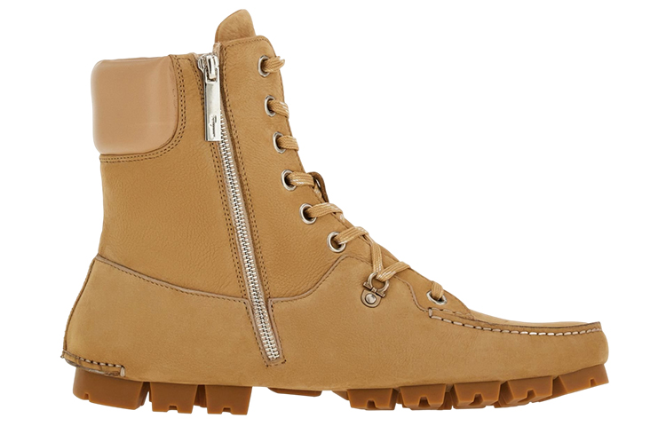 FERRAGAMO Salvatore Ankle Boot 'Beige' 'High Two-Tone Laces' 圖 2