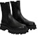 FERRAGAMO Salvatore Kasut Chelsea 'Kulit Anak Lembu Hitam' 021740-763208