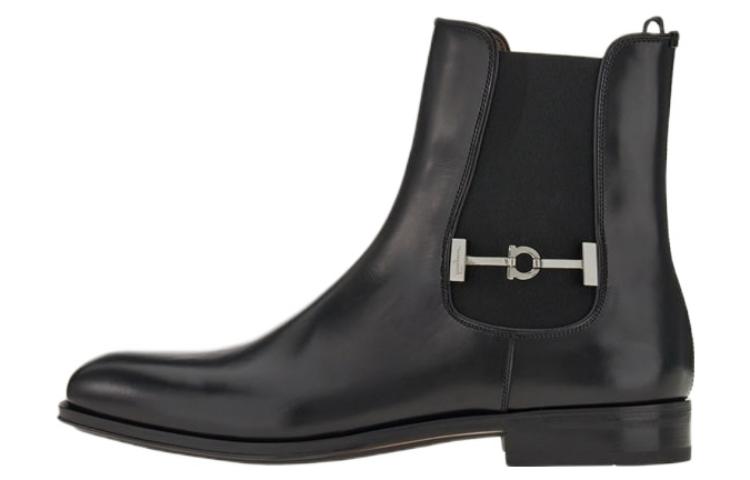 FERRAGAMO Salvatore Chelsea Boots 'Black Calfskin' 020921-756544