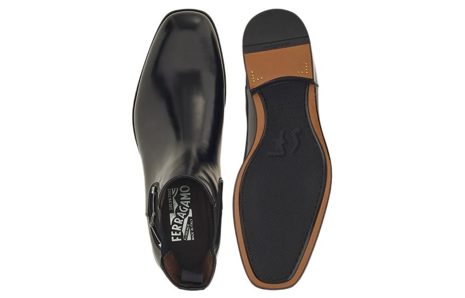 Purchase 페라가모 블랙 첼시부츠 (Ferragamo Black Chelsea Boots) 020921-756544