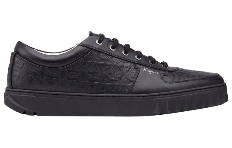 FERRAGAMO Salvatore Gancini 'Black Fashion Sneakers' 圖 2