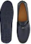 Shop FERRAGAMO菲拉格姆 GANCINI 錘紋 飾扣 豆豆鞋 男款 藍色