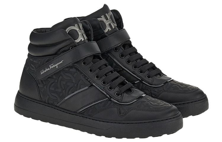 Order FERRAGAMO Salvatore Gancini High-Top ''Pelle Nera'' 020856-754083