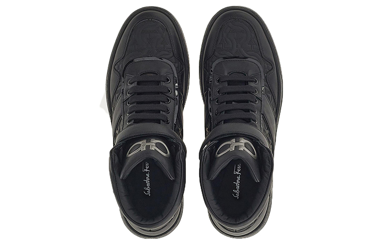 Lookbook FERRAGAMO Salvatore Gancini High-Top ''Pelle Nera'' 020856-754083
