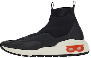 FERRAGAMO Salvatore Gancini High-Top 'Black Leather Sock' 021219-759720 FERRAGAMO Salvatore Gancini High-Top 'Black Leather Sock' 021219-759720