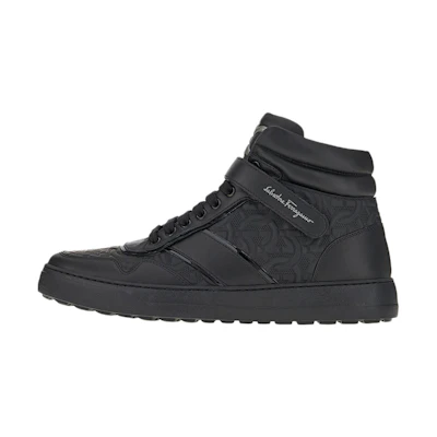 FERRAGAMO Salvatore Gancini High-Top 'Black Leather'