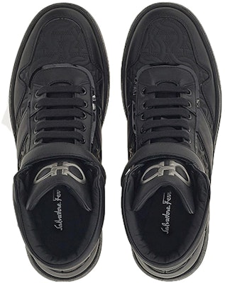 菲拉格慕 Salvatore Gancini 黑色高帮皮鞋 020856-754083 Lookbook 菲拉格慕 Salvatore Gancini 黑色高帮皮鞋 020856-754083